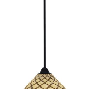 Toltec Lighting - 3401-MB-718 - One Light Mini Pendant - Paramount - Matte Black