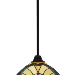 Toltec Lighting - 3401-MB-9369 - One Light Mini Pendant - Paramount - Matte Black