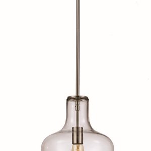 Trans Globe Imports - PND-2152 - One Light Mini Pendant - Dorsey - Brushed Nickel