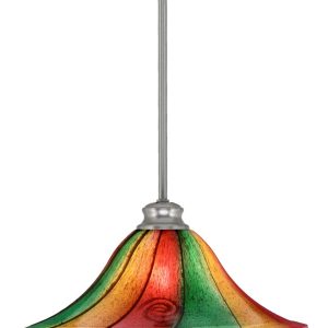 Toltec Lighting - 72-BN-767 - One Light Pendant - Stem - Brushed Nickel