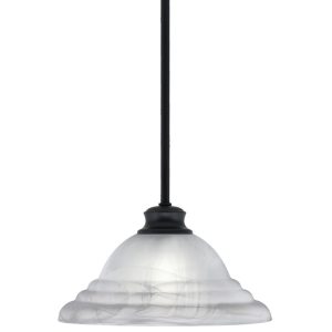 Toltec Lighting - 72-MB-5931 - One Light Pendant - Stem - Matte Black