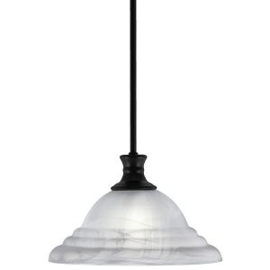 Toltec Lighting - 76-MB-5931 - One Light Pendant - Stem - Matte Black