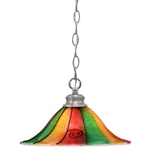 Toltec Lighting - 92-BN-764 - One Light Pendant - Chain - Brushed Nickel