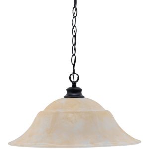 Toltec Lighting - 92-MB-53813 - One Light Pendant - Chain - Matte Black