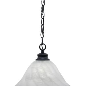 Toltec Lighting - 92-MB-5731 - One Light Pendant - Chain - Matte Black