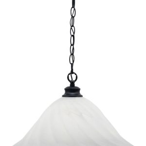 Toltec Lighting - 92-MB-5781 - One Light Pendant - Chain - Matte Black