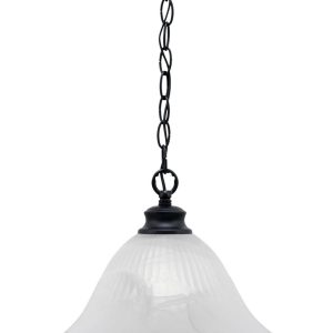 Toltec Lighting - 92-MB-5831 - One Light Pendant - Chain - Matte Black