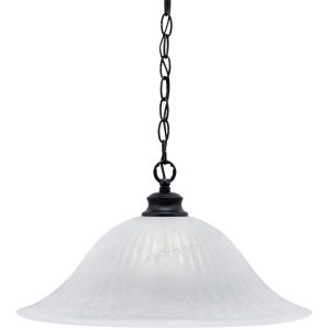 Toltec Lighting - 92-MB-5881 - One Light Pendant - Chain - Matte Black
