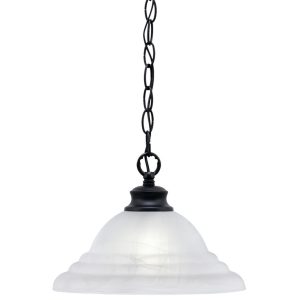 Toltec Lighting - 92-MB-5931 - One Light Pendant - Chain - Matte Black