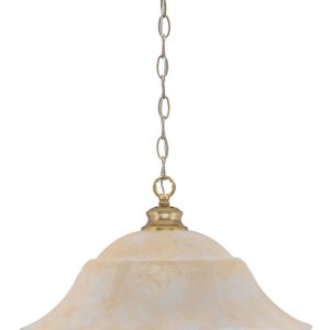 Toltec Lighting - 92-NAB-53813 - One Light Pendant - Chain - New Age Brass