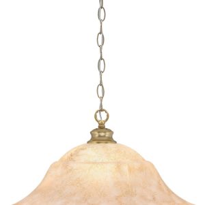 Toltec Lighting - 92-NAB-53818 - One Light Pendant - Chain - New Age Brass