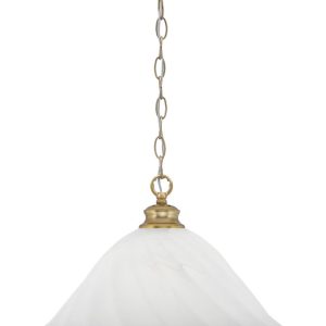 Toltec Lighting - 92-NAB-5781 - One Light Pendant - Chain - New Age Brass