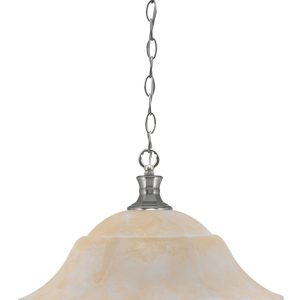 Toltec Lighting - 96-BN-53813 - One Light Pendant - Chain - Brushed Nickel