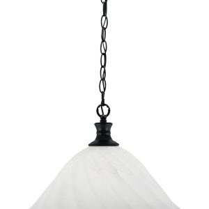 Toltec Lighting - 96-MB-5781 - One Light Pendant - Chain - Matte Black