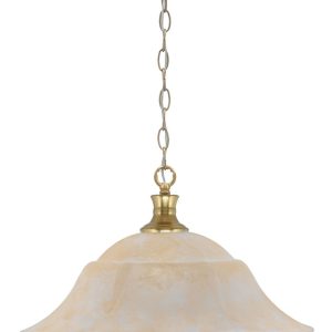 Toltec Lighting - 96-NAB-53813 - One Light Pendant - Chain - New Age Brass