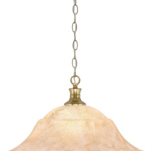 Toltec Lighting - 96-NAB-53818 - One Light Pendant - Chain - New Age Brass