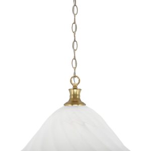 Toltec Lighting - 96-NAB-5781 - One Light Pendant - Chain - New Age Brass
