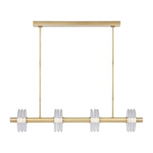 Visual Comfort Modern - KWLS20927CNB - LED Linear Chandelier - Laurel - Natural Brass