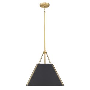 Golden - 3879-M BCB-NB - One Light Pendant - Ranik - Brushed Champagne Brass