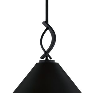 Toltec Lighting - 3901-MB-420-MB - One Light Mini Pendant - Cavella - Matte Black