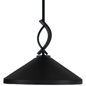 Toltec Lighting - 3901-MB-424 - One Light Mini Pendant - Cavella - Matte Black
