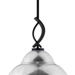 Toltec Lighting - 3901-MB-428-CH - One Light Mini Pendant - Cavella - Matte Black