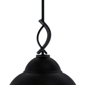Toltec Lighting - 3901-MB-428-MB - One Light Mini Pendant - Cavella - Matte Black