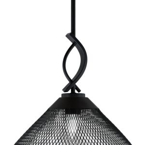 Toltec Lighting - 3901-MB-808 - One Light Mini Pendant - Cavella - Matte Black