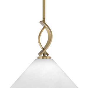 Toltec Lighting - 3901-NAB-2121 - One Light Mini Pendant - Cavella - New Age Brass