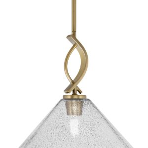 Toltec Lighting - 3901-NAB-2122 - One Light Mini Pendant - Cavella - New Age Brass