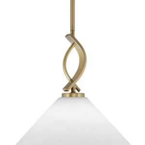 Toltec Lighting - 3901-NAB-316 - One Light Mini Pendant - Cavella - New Age Brass