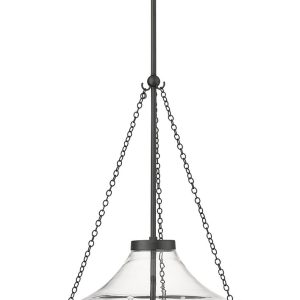 Millennium - 20103-MB - Three Light Pendant - Clarra - Matte Black