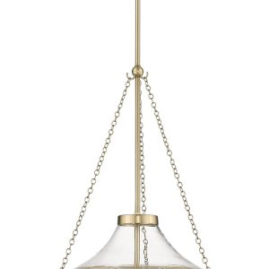 Millennium - 20103-MG - Three Light Pendant - Clarra - Modern Gold