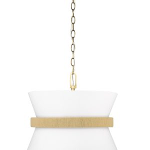 Millennium - 20503-VB - Three Light Pendant - Kimbry - Vintage Brass