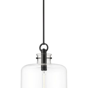 Millennium - 20801-MB - One Light Pendant - Hayloft - Matte Black