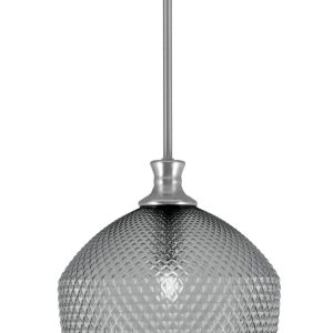 Toltec Lighting - 75-BN-4222 - One Light Pendant - Zola - Brushed Nickel