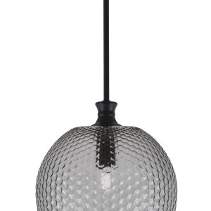 Toltec Lighting - 75-MB-4202 - One Light Pendant - Zola - Matte Black
