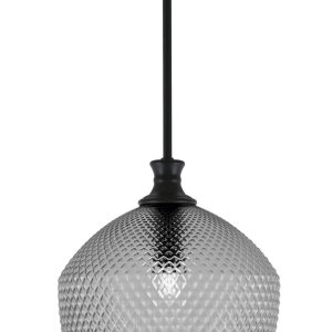 Toltec Lighting - 75-MB-4222 - One Light Pendant - Zola - Matte Black