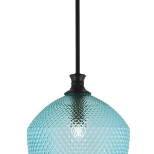 Toltec Lighting - 75-MB-4225 - One Light Pendant - Zola - Matte Black