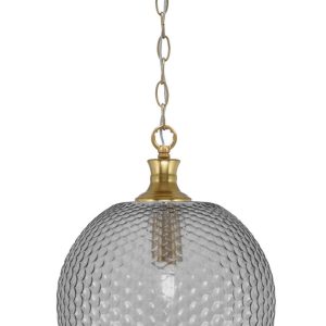 Toltec Lighting - 95-NAB-4202 - One Light Pendant - Zola - New Age Brass