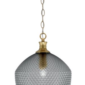 Toltec Lighting - 95-NAB-4222 - One Light Pendant - Zola - New Age Brass