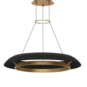 Visual Comfort Modern - SLCH55927WBKHAB - LED Chandelier - Noa - Hand Rubbed Antique Brass