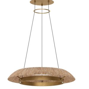 Visual Comfort Modern - SLCH56027NTHAB - LED Chandelier - Noa - Hand Rubbed Antique Brass
