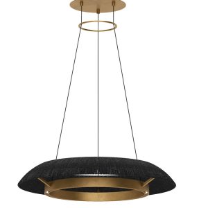 Visual Comfort Modern - SLCH56027WBKHAB - LED Chandelier - Noa - Hand Rubbed Antique Brass