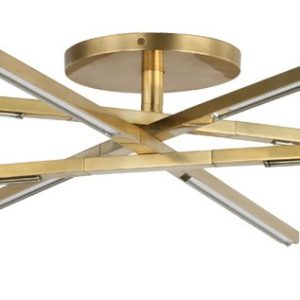 Visual Comfort Modern - SLFM56527CCHAB - LED Flush Mount - Cityscape - Hand Rubbed Antique Brass