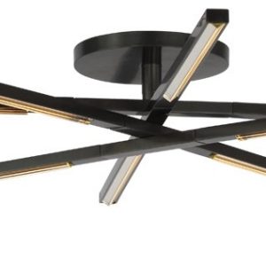 Visual Comfort Modern - SLFM56627CCBZ - LED Flush Mount - Cityscape - Bronze