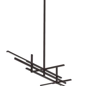 Visual Comfort Modern - SLLS56227CCBZ - LED Linear Chandelier - Cityscape - Bronze