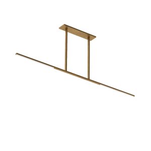 Visual Comfort Modern - SLLS56827CCHAB - LED Linear Chandelier - Cityscape - Hand Rubbed Antique Brass