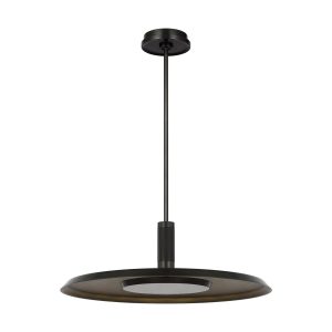 Visual Comfort Modern - AKPD17027BZ/DB - LED Pendant - Saucer - Dark Bronze/Darkened Brass