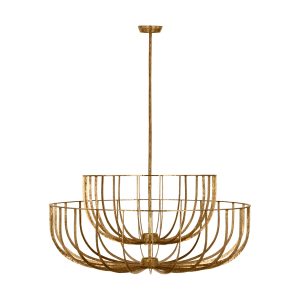 Visual Comfort Modern - SLCH33127PAB - LED Chandelier - Sanchi - Polished Antique Brass
